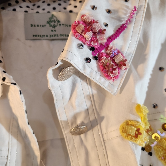 Design Options  by Philip & Jane Gordon Jacket , Multicolored Fireflies, Size XL - Picture 5 of 16